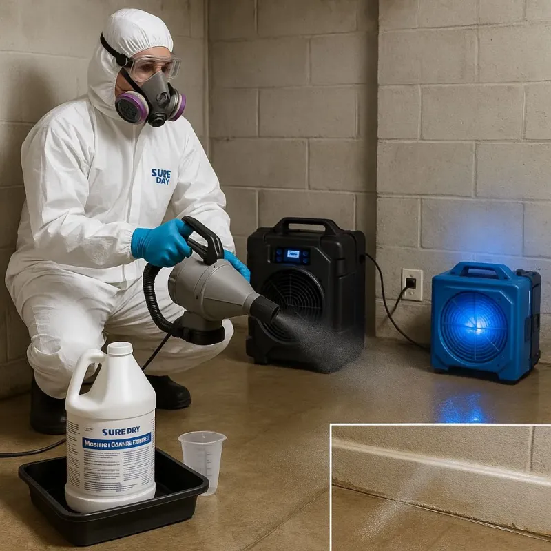 Sanitization and Odor Removal process in South Sanford, ME