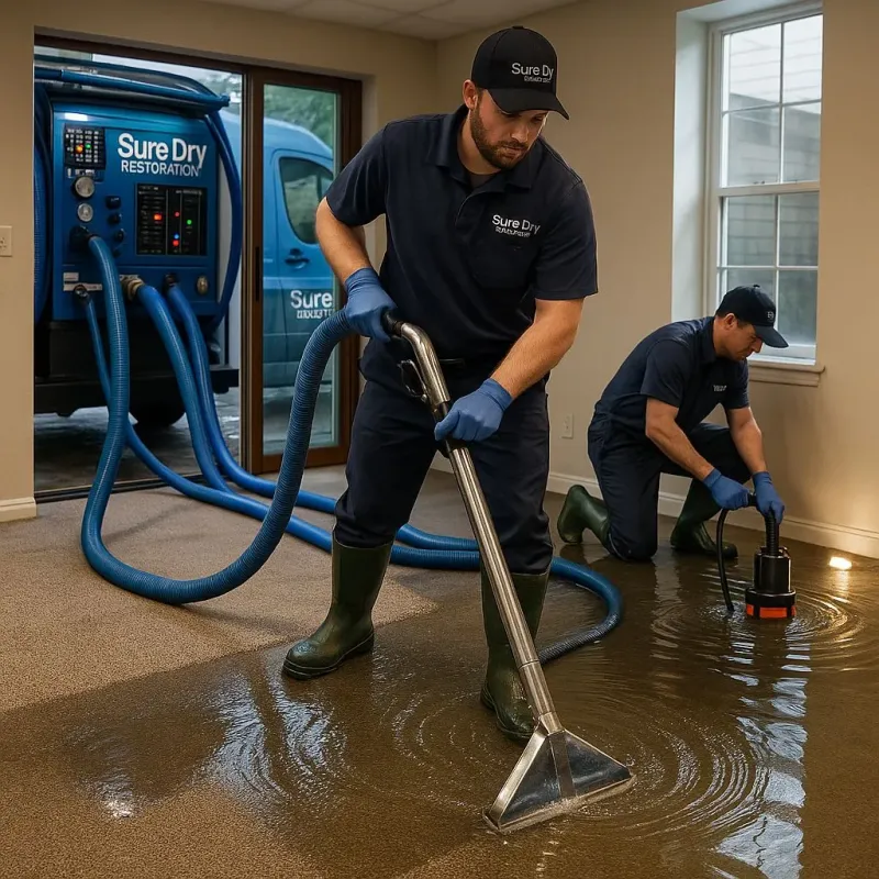 Water Extraction and Removal process in South Sanford, ME